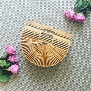 AUTHENTIC Cult Gaia straw wicker bamboo bag SMALL
